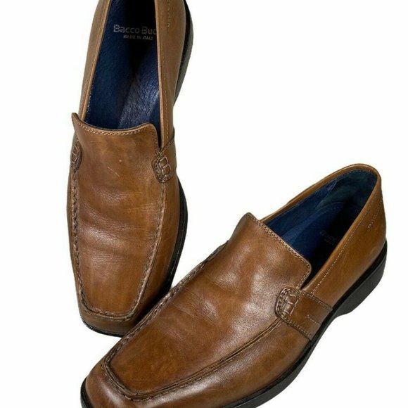 Bacco Bucci | Shoes | Bacco Bucci Mens Brown Leather Slipon  display picture 1
